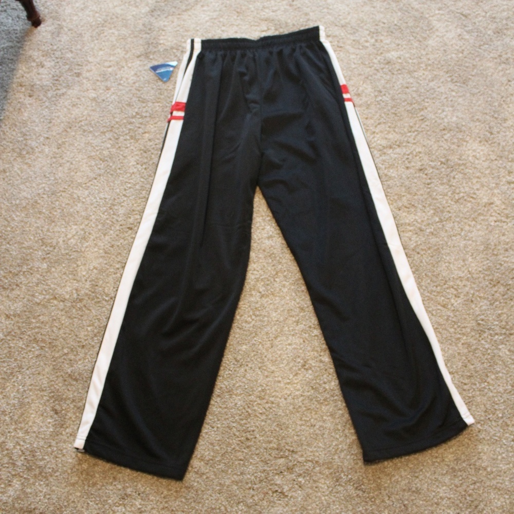XL NWT Champion Pants w/ red & black stripe detail